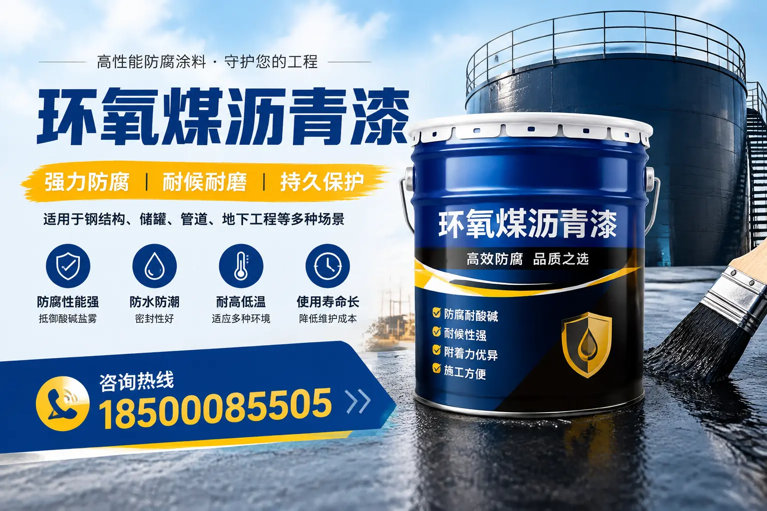 环氧煤沥青漆在工业中的应用，伊春企业的选择